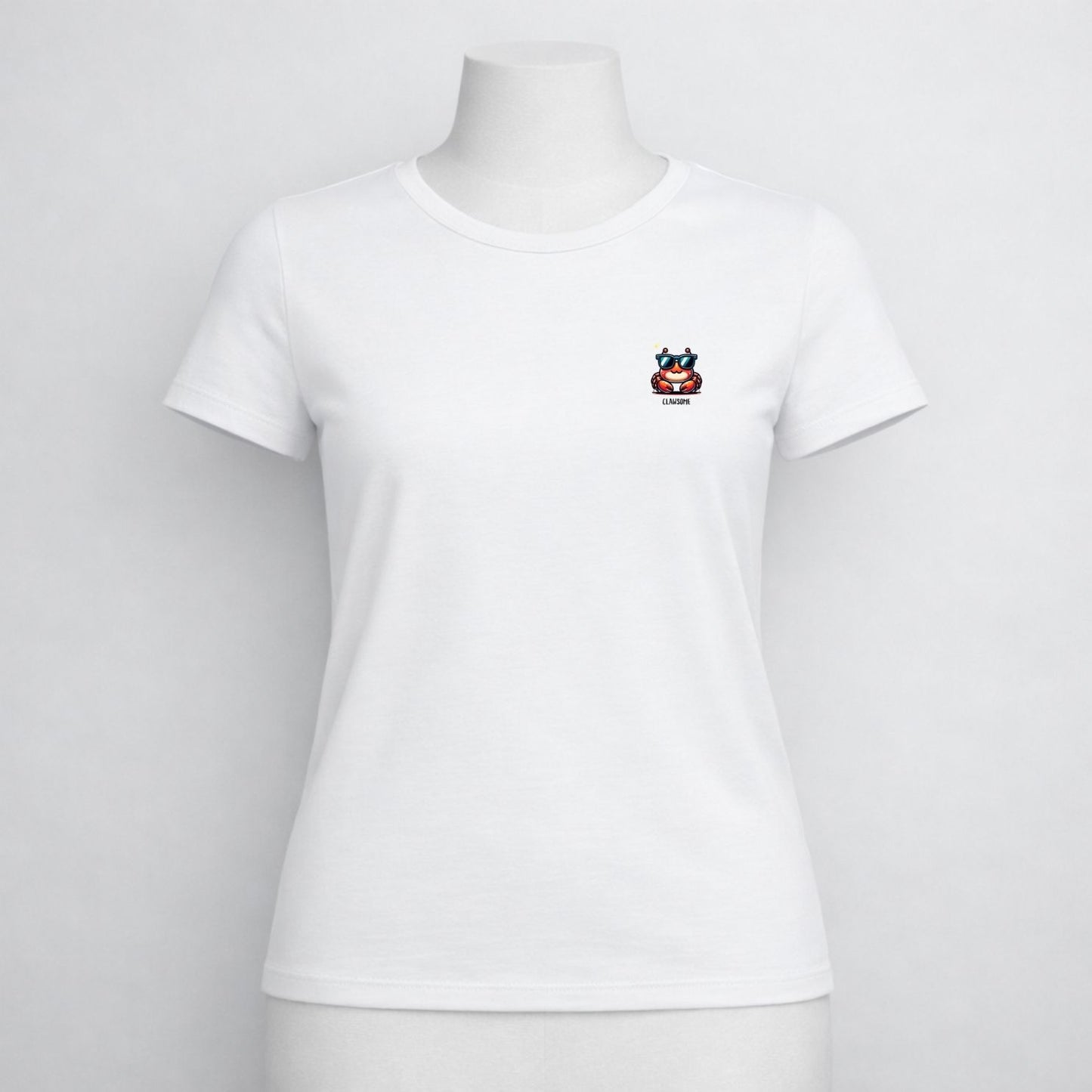 T-shirt dames ronde hals - Clawsome cute