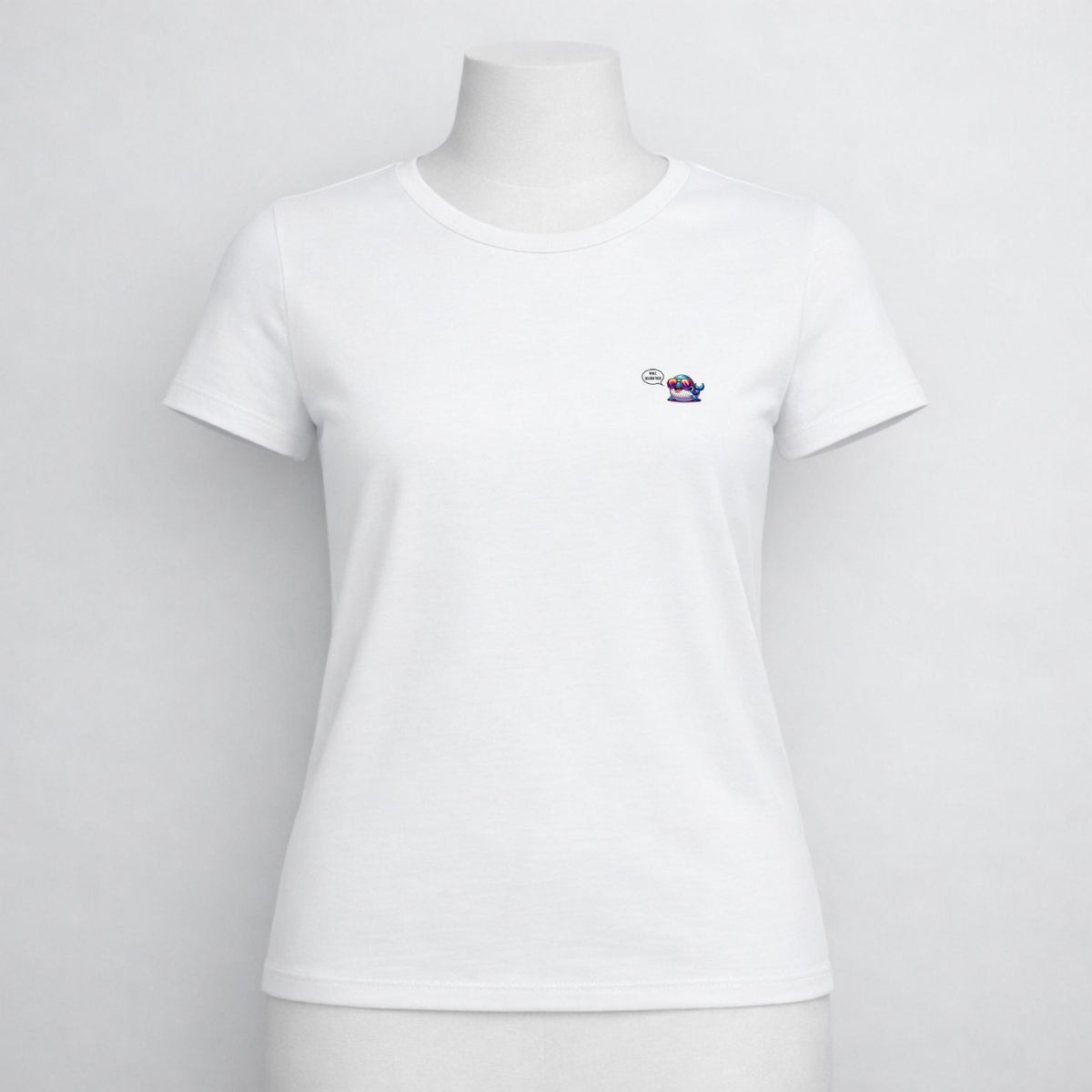T-shirt dames ronde hals - Whale, helloow there