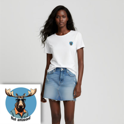 T-shirt dames ronde hals - Not amoosed