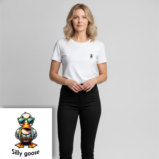 T-shirt dames ronde hals - Silly goose