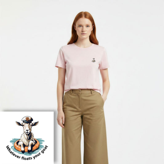 T-shirt dames ronde hals - Whatever floats your goat