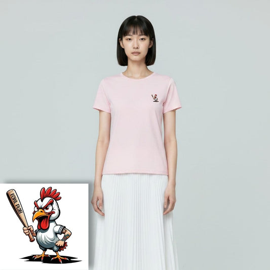 T-shirt dames ronde hals - Fowl play