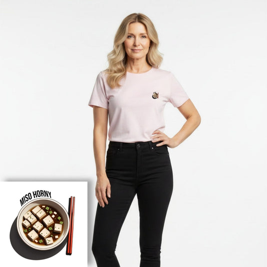 T-shirt dames ronde hals - Miso horny