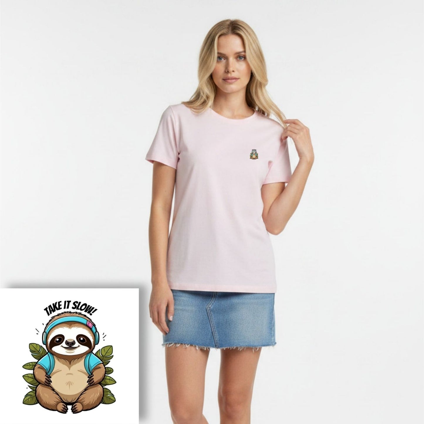 T-shirt dames ronde hals - Take it slow