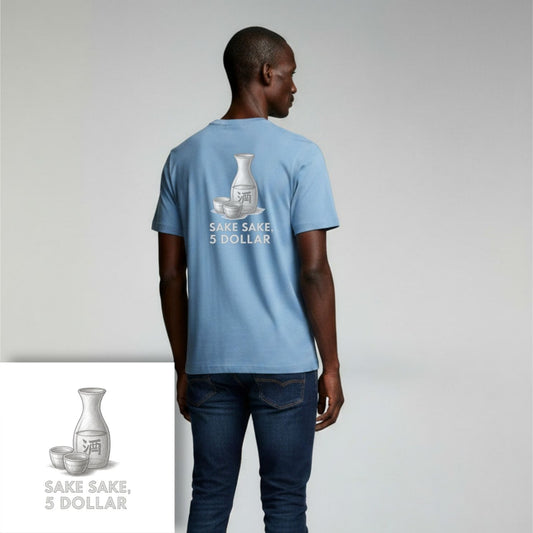 T-shirt heren - Sake sake, 5 dollar