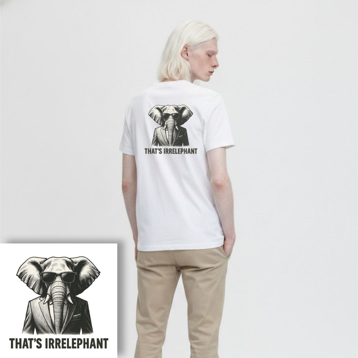 T-shirt heren - That's irrelephant