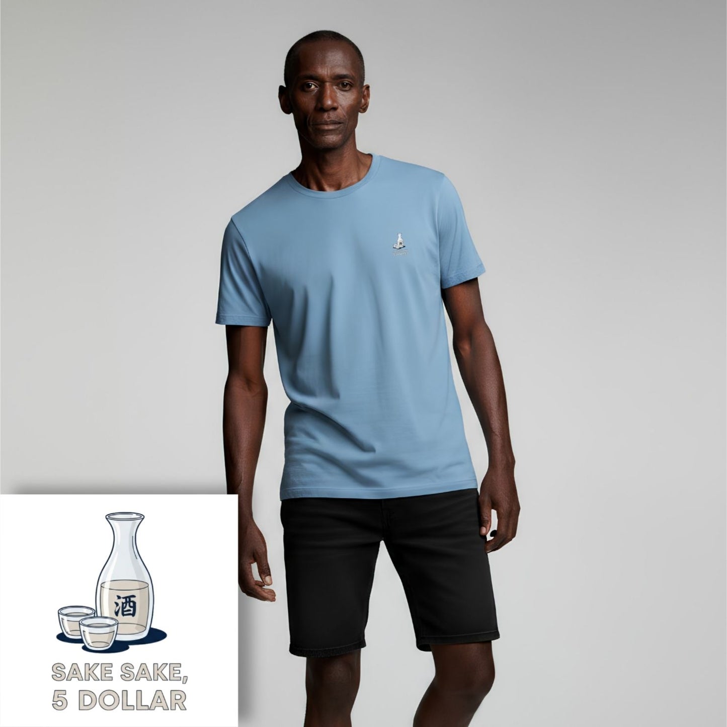 T-shirt heren - Sake sake, 5 dollar