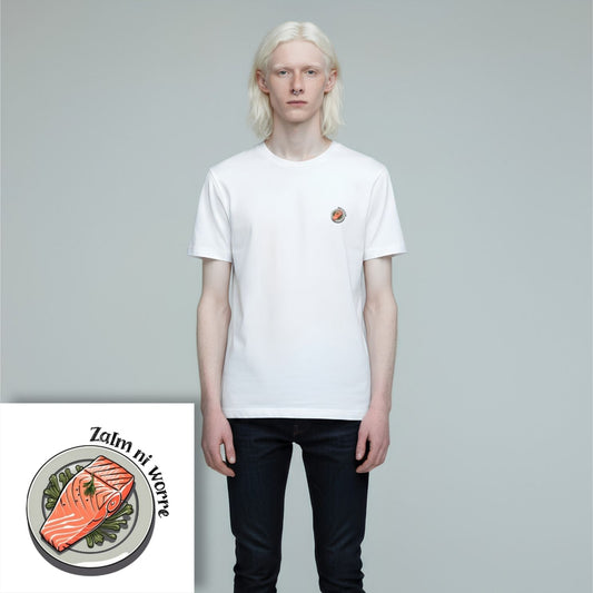 T-shirt heren - Zalm ni worre