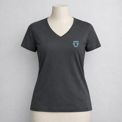 T-shirt dames V-hals - Not amoosed