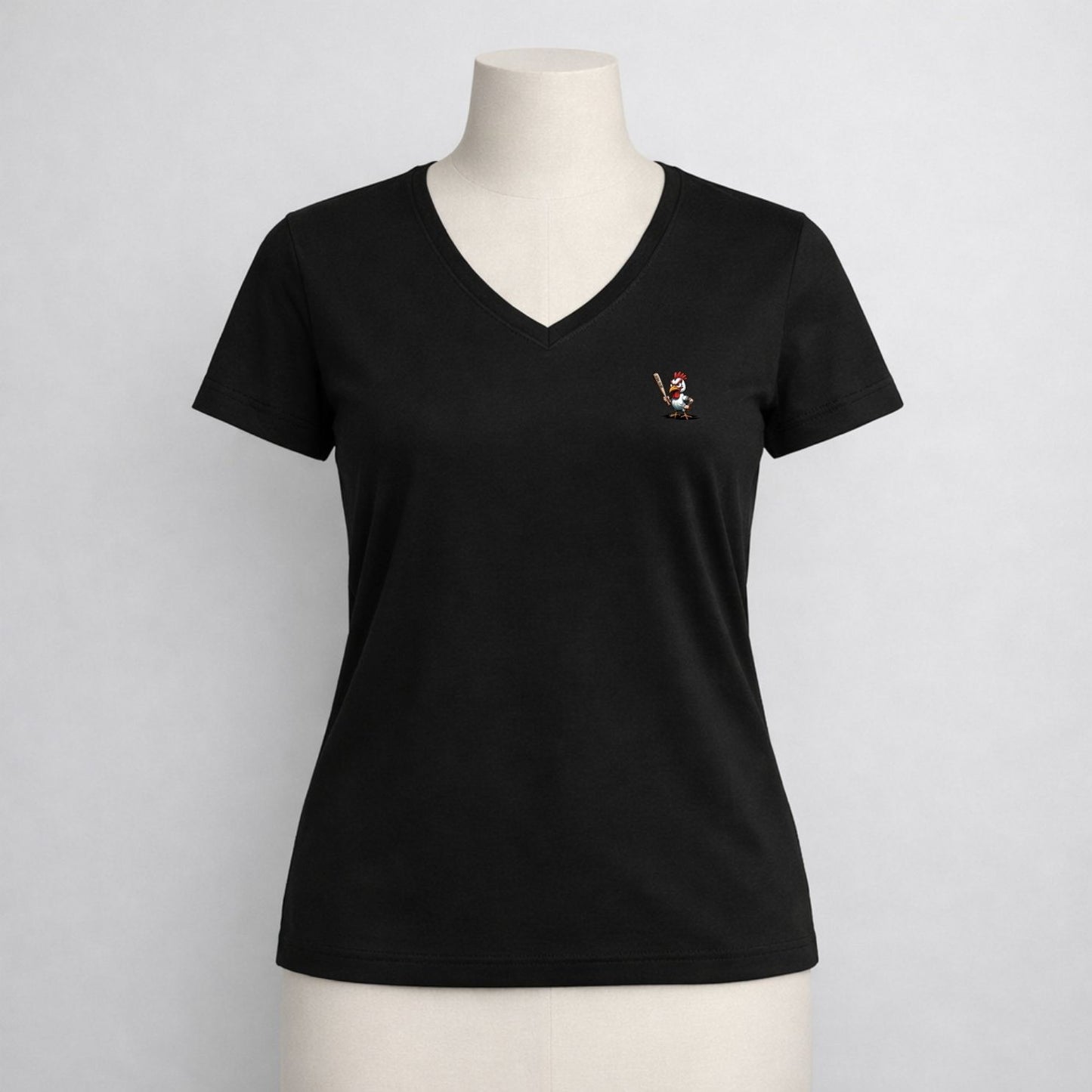 T-shirt dames V-hals - Fowl play