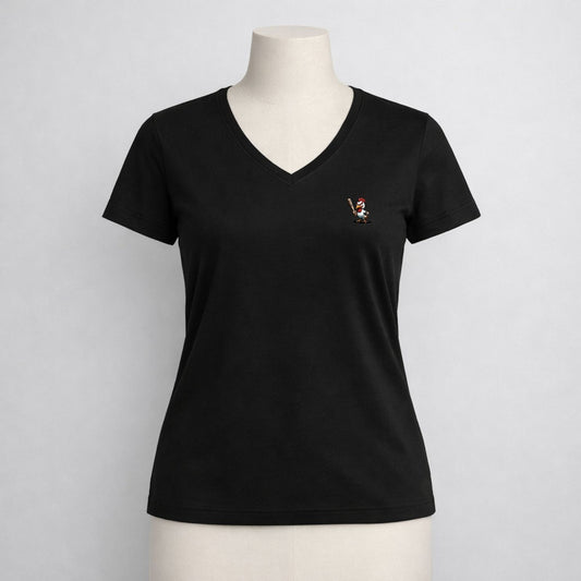 T-shirt dames V-hals - Fowl play