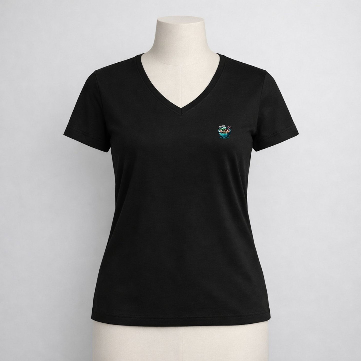 T-shirt dames V-hals - Pho sho