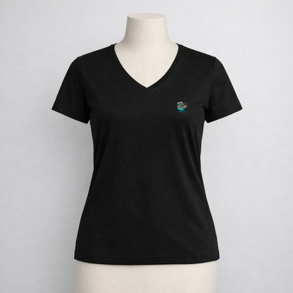 T-shirt dames V-hals - Pho sho
