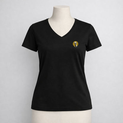 T-shirt dames V-hals - Not emused