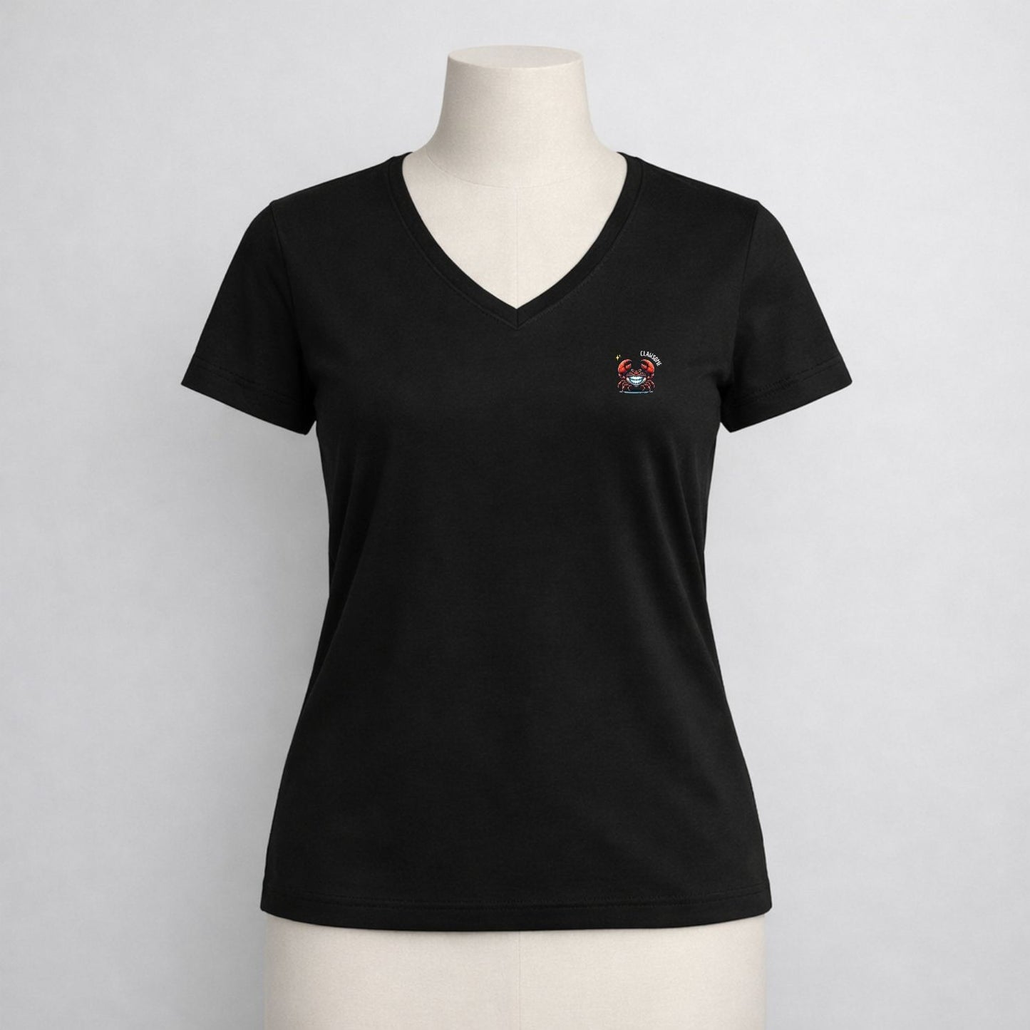 T-shirt dames V-hals - Clawsome stoer