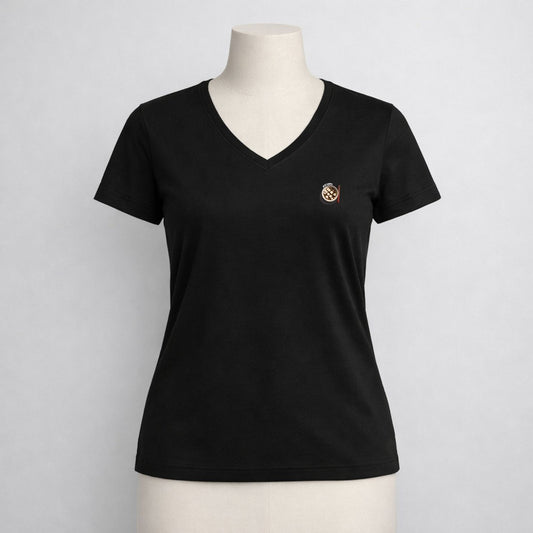 T-shirt dames V-hals - Miso horny