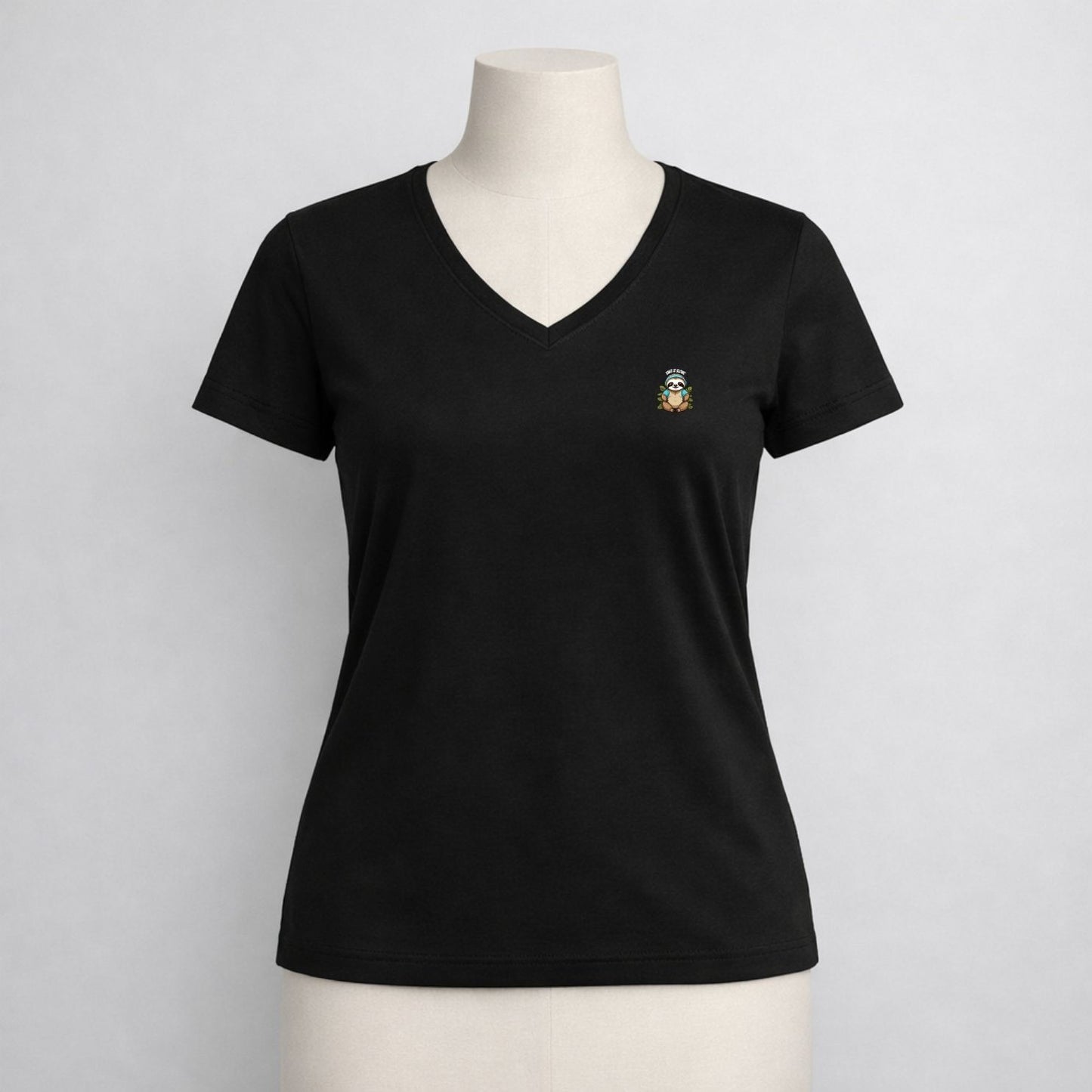 T-shirt dames V-hals - Take it slow