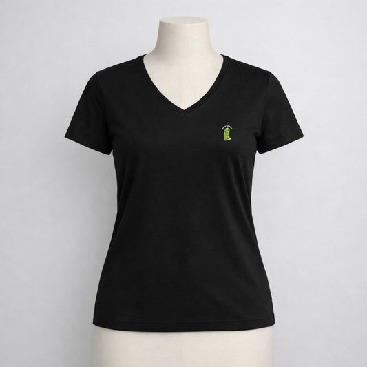 T-shirt dames V-hals - Pickle me fancy