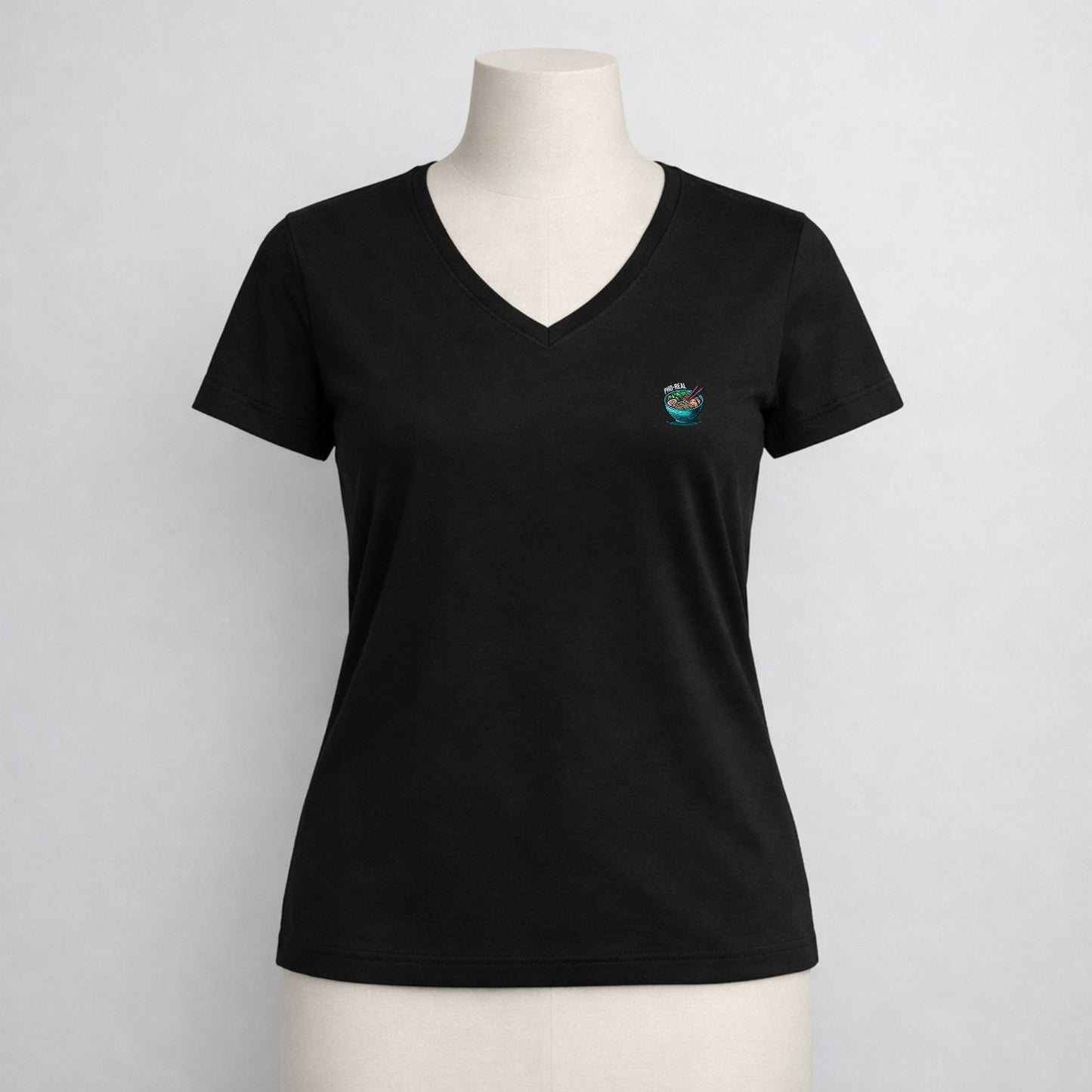 T-shirt dames V-hals - Pho real