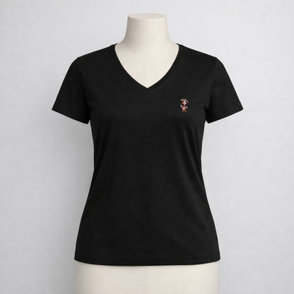 T-shirt dames V-hals - Me-goose-ta